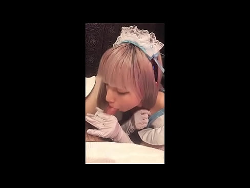 ❤️ Japanese Idol [mayuka], kostum pelayan Prancis, bagian 1, blowjob dan brengsek dengan lotion ❤ Porno pada kami ❤